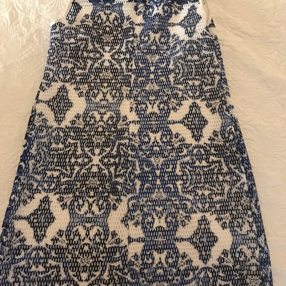 Tribal Femme • Mesh Shift Dress Mini Boat Neck • Sz L - Picture 5 of 10